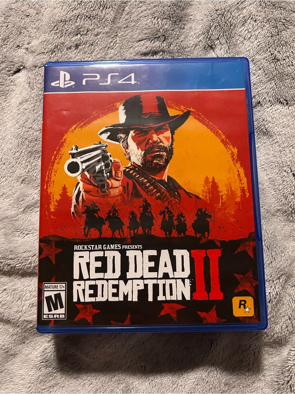 PS4 Red Dead Redemption II Video Game - Red & Orange Cover